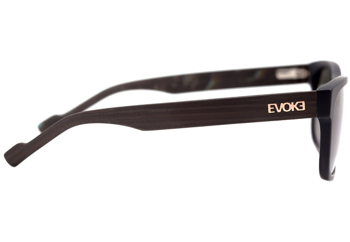 Óculos de Sol Evoke On The Rocks III A01S Matte Black Temple Wood / G15 Green