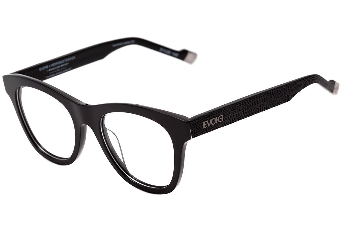 Óculos de Grau Evoke On The Rocks IX A03 Black Shine Temple Turtle Blue - Lente 5,1 cm - Oculos Shop