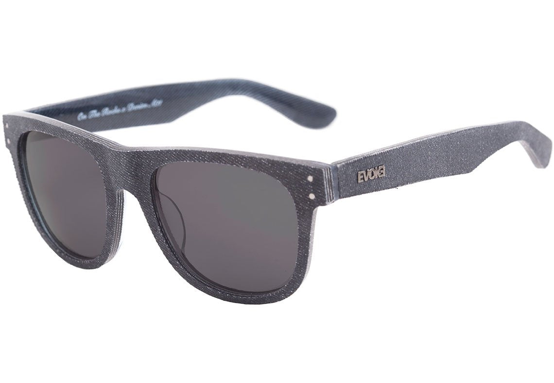 Óculos de Sol Evoke On The Rocks X Denim A01 Preto Fosco / Preto - 53 mm