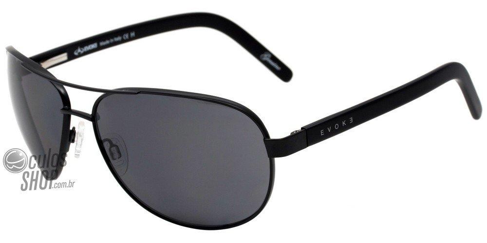 Óculos de Sol Evoke Poncherello Classic Black Matte/ Gray Polarizado