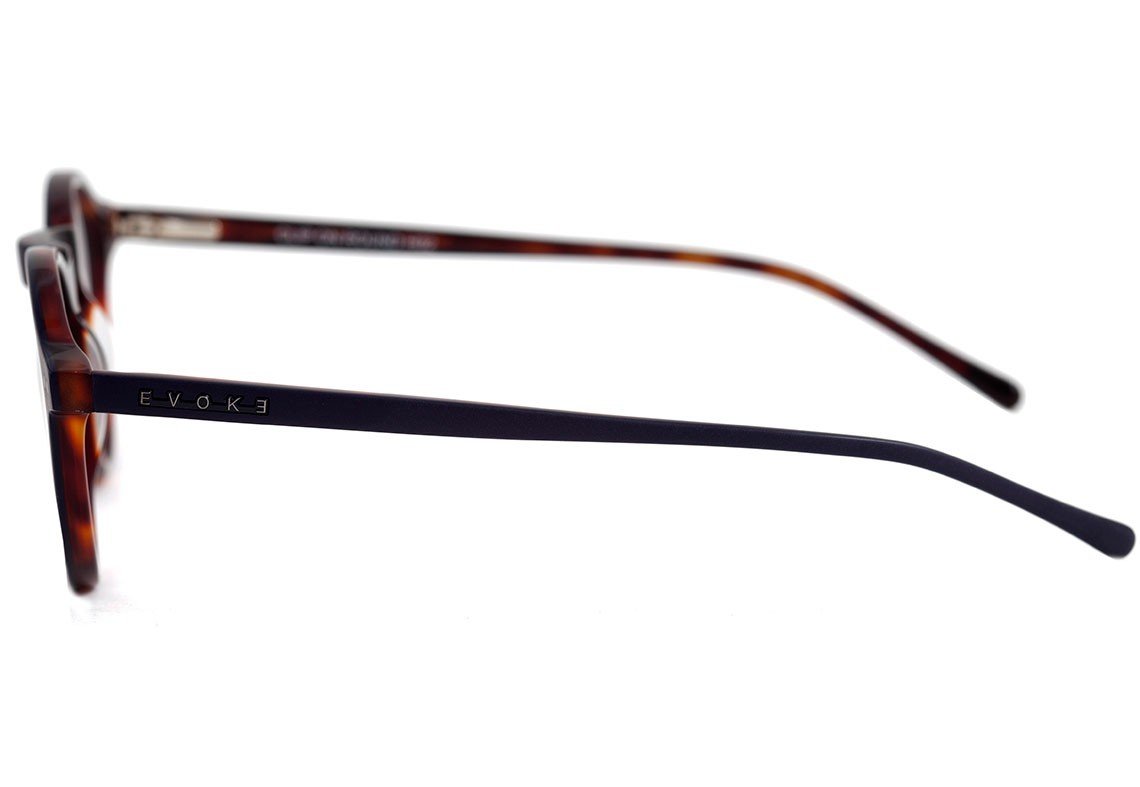 Óculos de Grau Evoke Round Clip On H02 Purple Demi/ Grey Polarizado - 47 mm