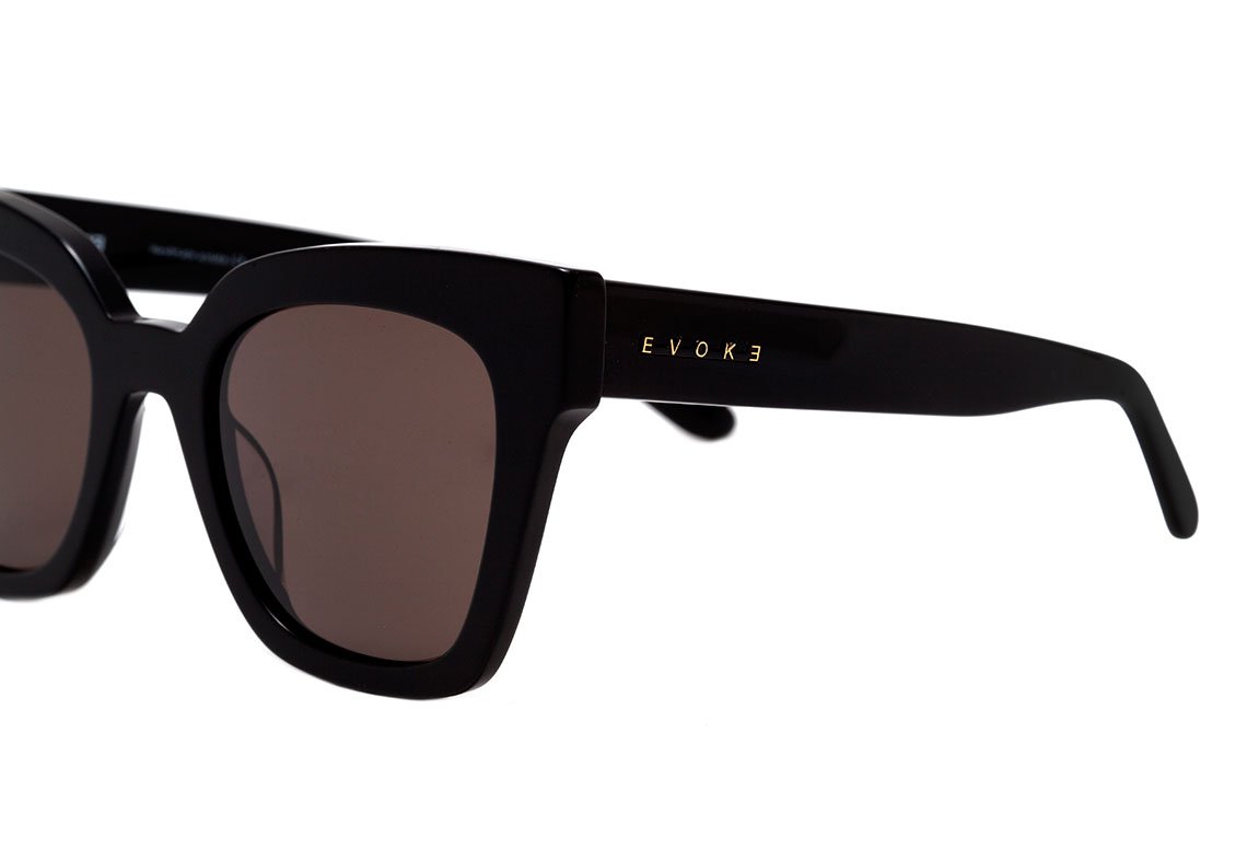 Óculos de Sol Evoke Sweet Poison A01 Black Shine/ Brown Unico