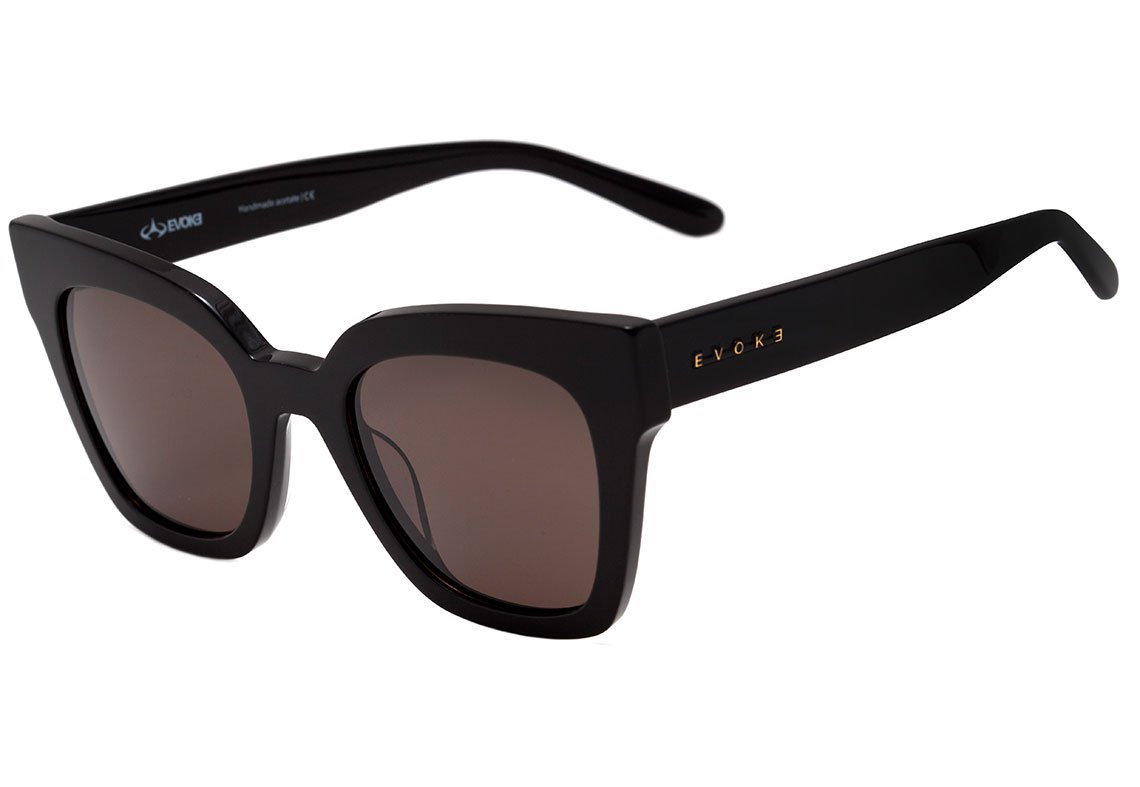 Óculos de Sol Evoke Sweet Poison A01 Black Shine/ Brown Unico