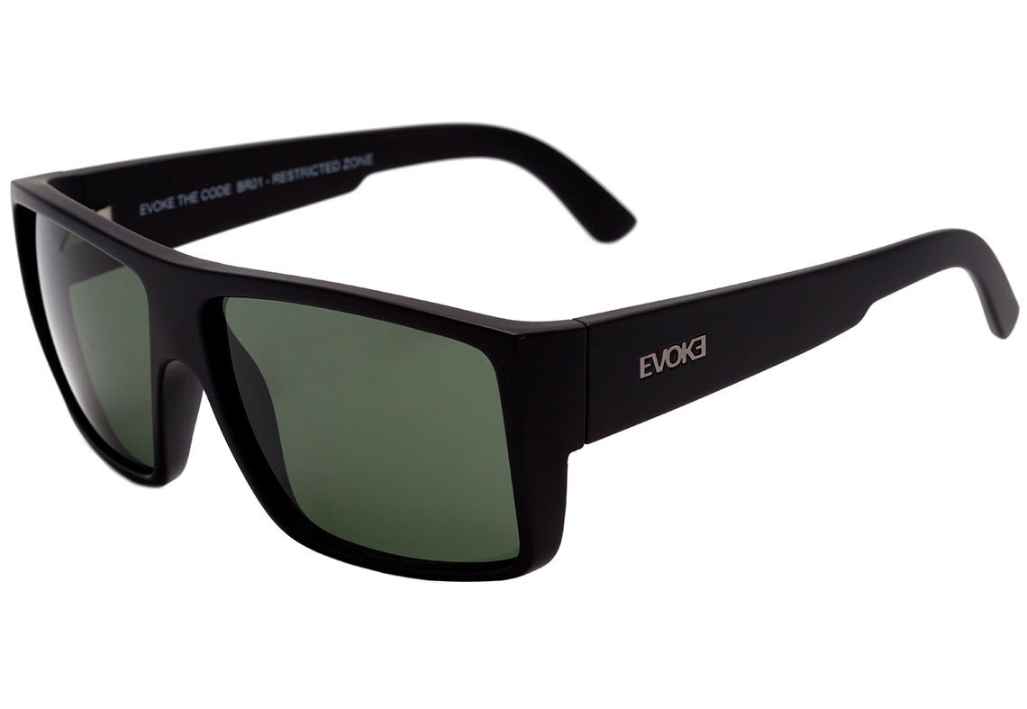Óculos de Sol Evoke The Code BR01 Black Matte / G15 - 58 mm