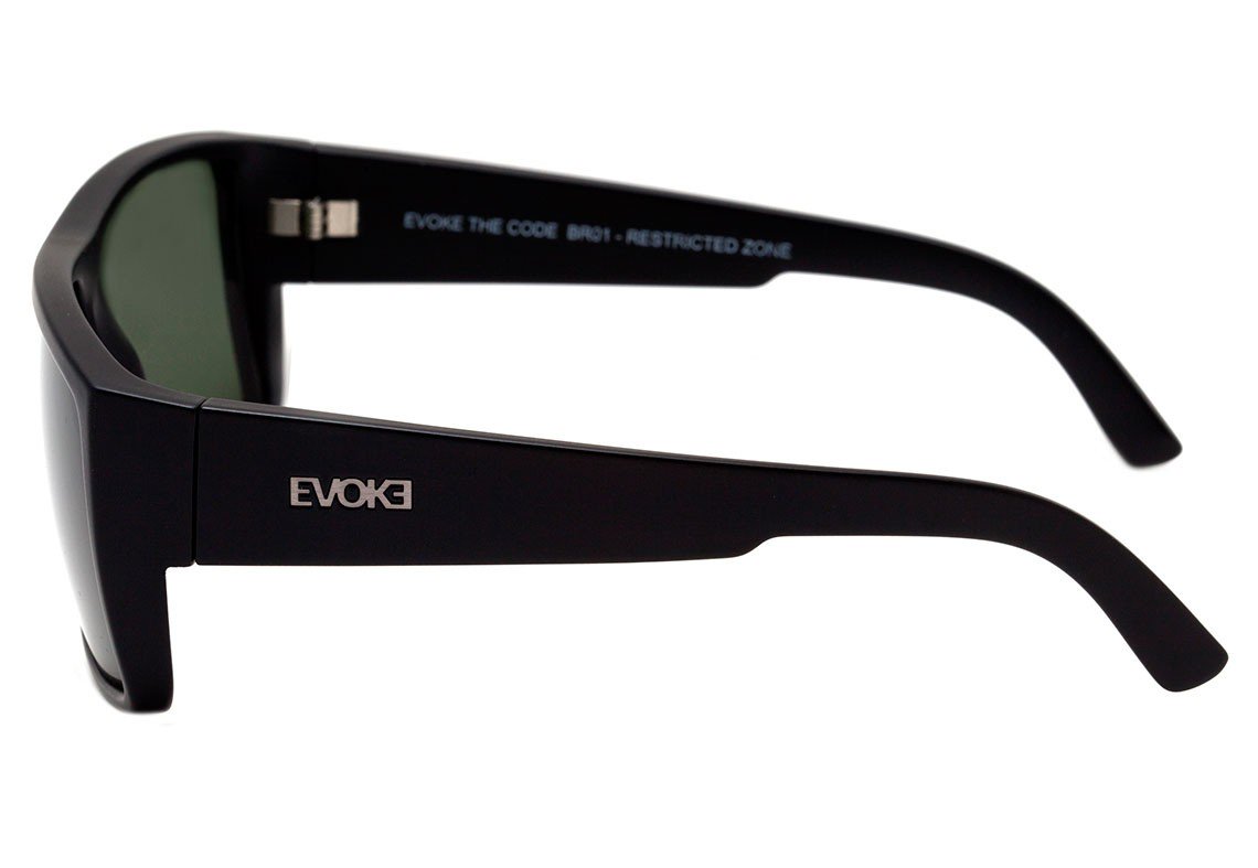 Óculos de Sol Evoke The Code BR01 Black Matte / G15 - 58 mm