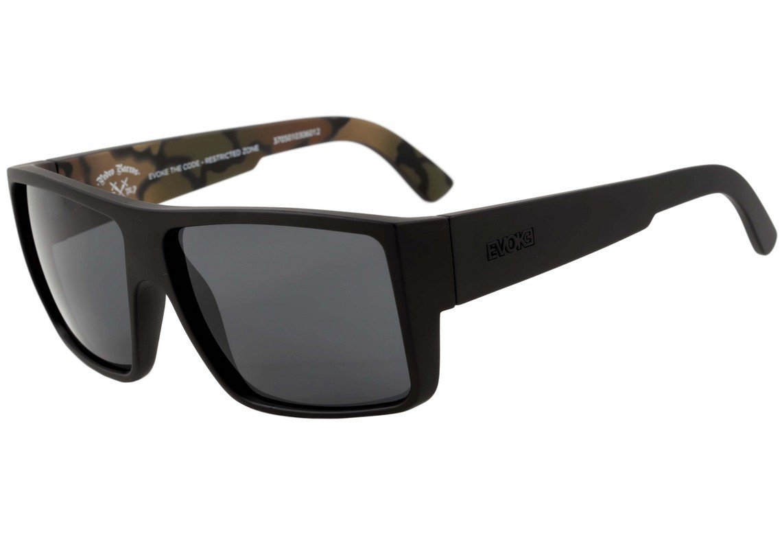 Óculos de Sol Evoke The Code Pedro Barros - Black Camouflage/ Gray