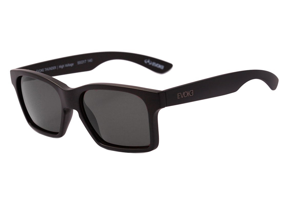 Óculos de Sol Evoke Thunder BR02A Black Matte / Gray Total Unico - Lente 5,3 cm