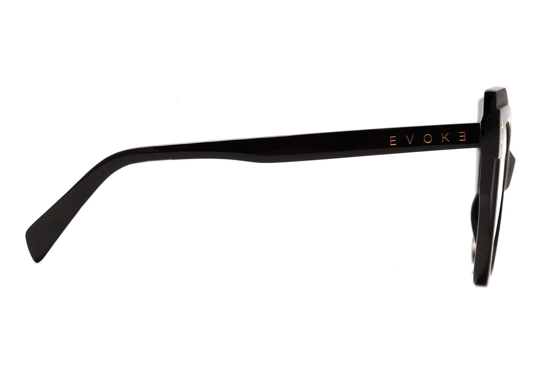 Óculos de Sol Evoke Unique A21S Black Matte Demi Shine / Gold Flash - Lente 4,6 cm - Oculos Shop