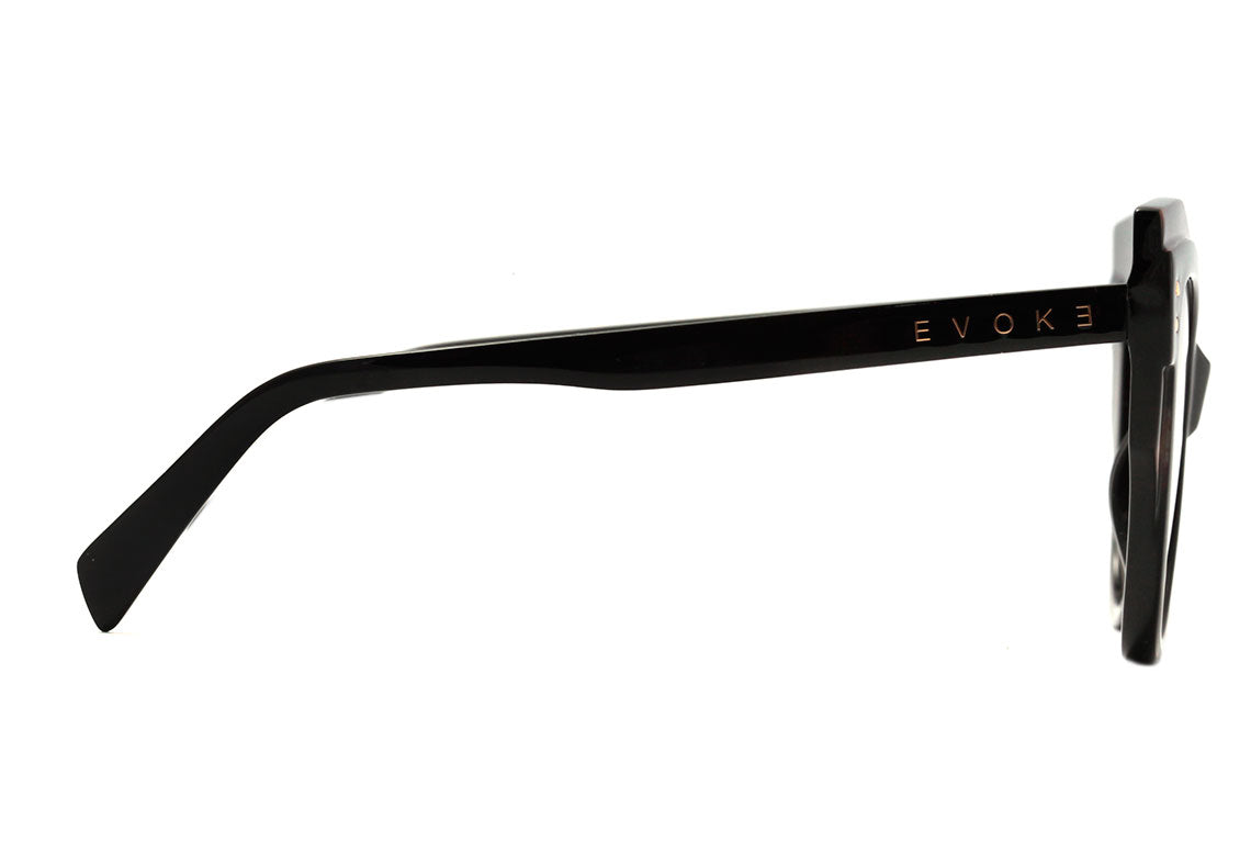 Óculos de Sol Evoke Unique A21S Black Matte Demi Shine / Gold Flash - Lente 4,6 cm - Oculos Shop
