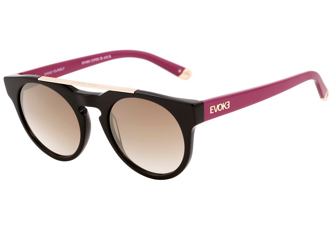 Evoke Upper III A02S Black Temple Gooseberry / Brown Degradê - Lente 4,9 cm