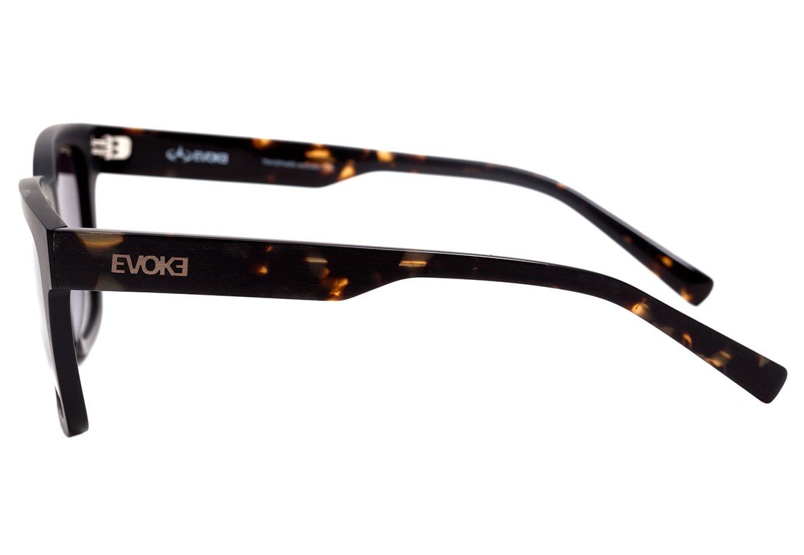 Óculos de Sol Evoke Uprise Ds1 G21 Black Matte Temple Turtle/ Gray