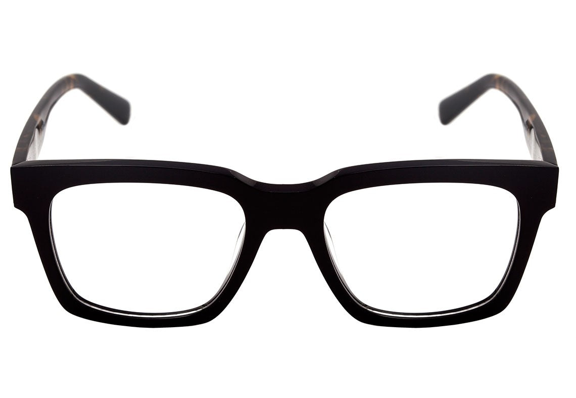 Óculos de Grau Evoke Uprise III A01 Black Temple Demi Graphite - Lente 5,3 Cm