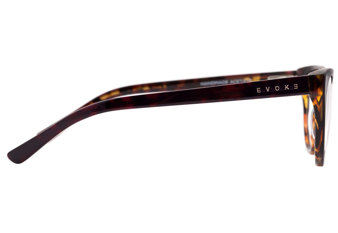 Óculos de Grau Evoke Urban 12 G22 Purple Shine Temple Turtle Brown - 54 mm