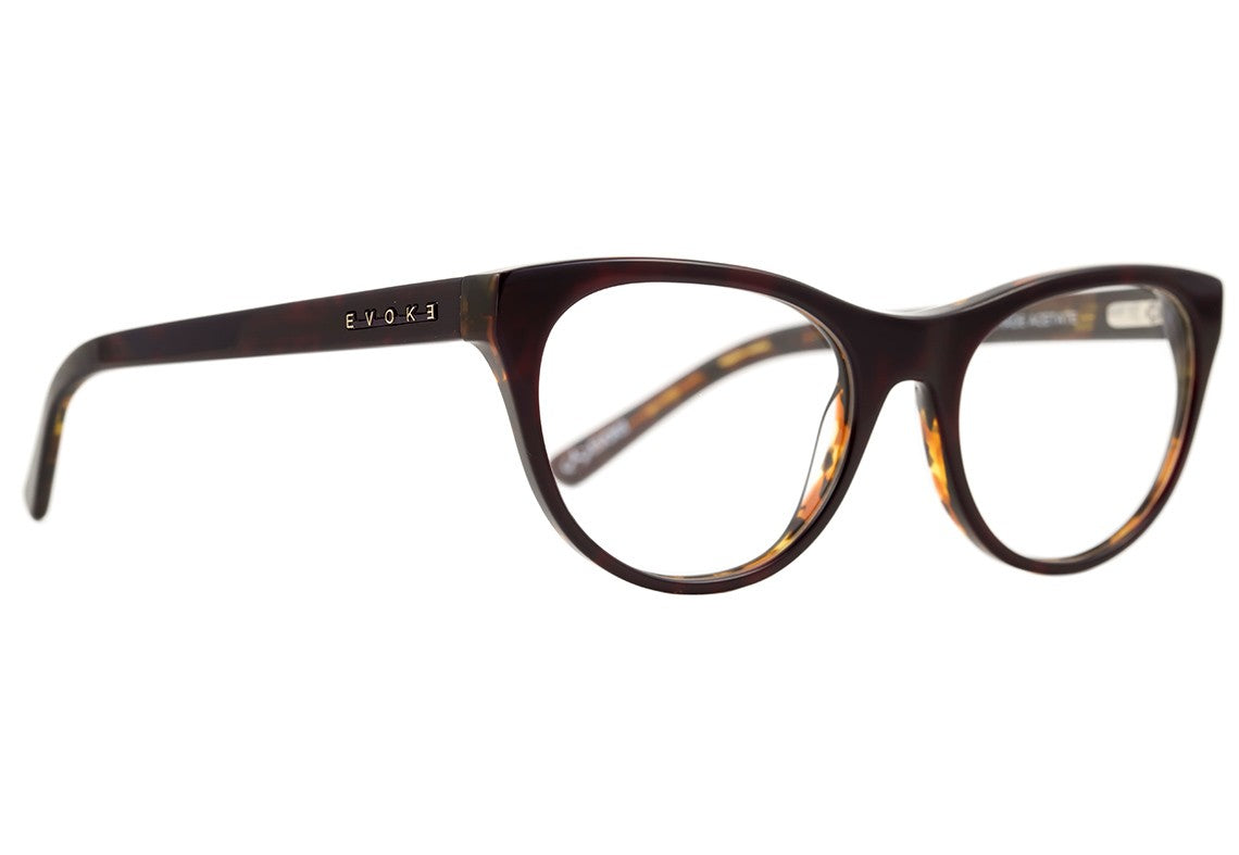 Óculos de Grau Evoke Urban 12 G22 Purple Shine Temple Turtle Brown - 54 mm