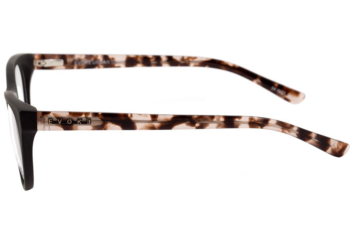 Evoke Urban 12 A01 Black Matte Temple Turtle Brown - 54 mm - Grau