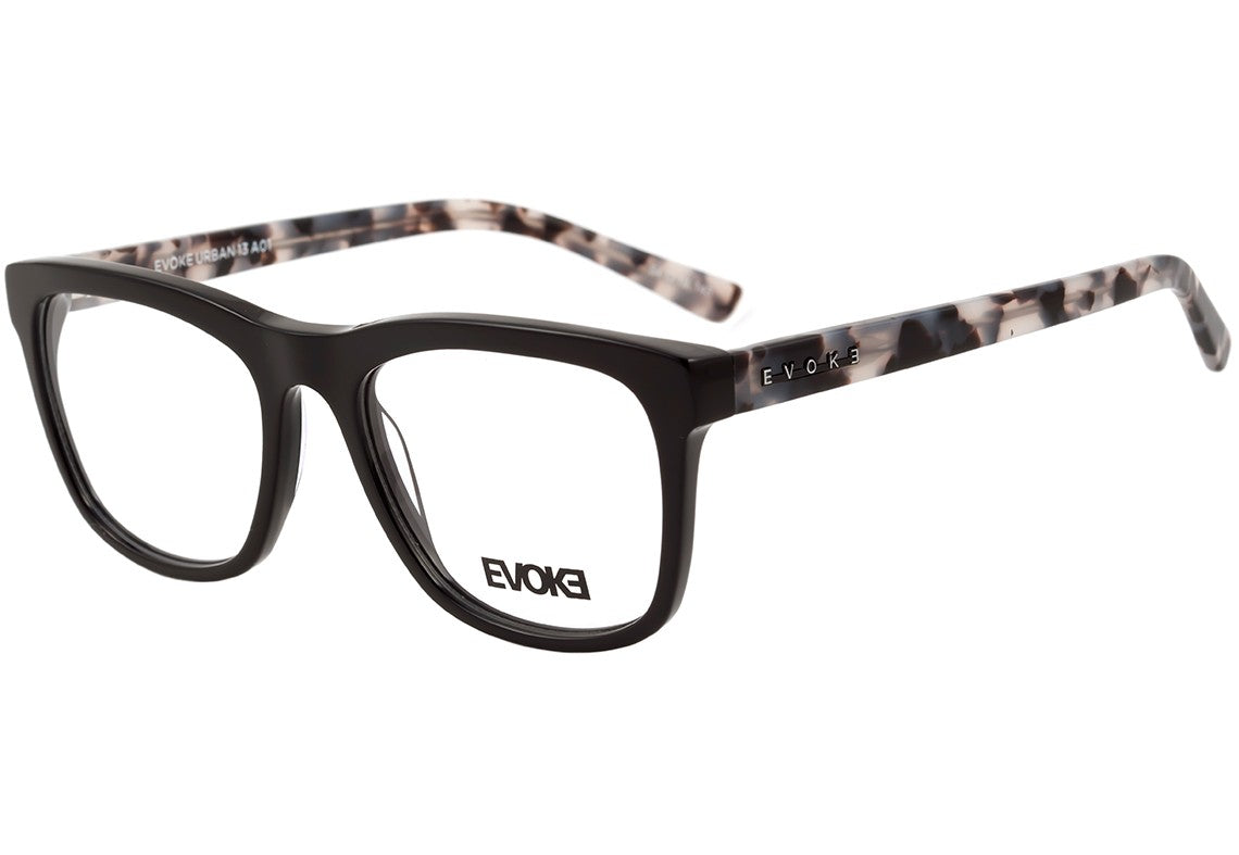 Evoke Urban 13 A01 Black Shine Temple Turle Brown - 54 mm - Grau