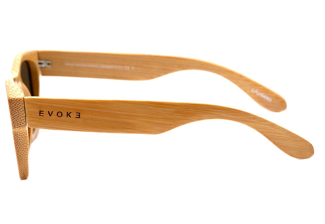 Óculos de Sol Evoke Wood Series 02 Bamboo Clear Wood/ G15 Green