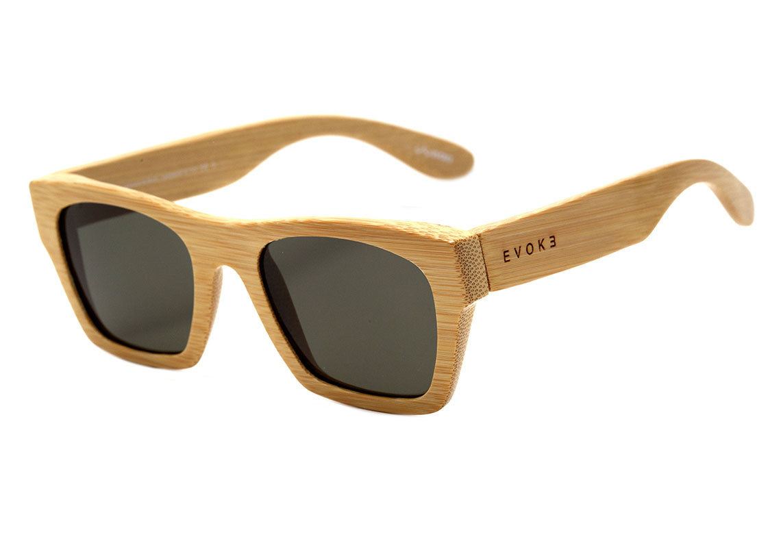 Óculos de Sol Evoke Wood Series 02 CW01 Clear Wood/ G15 Green