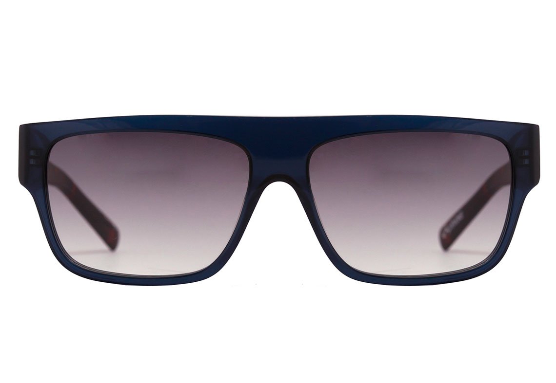 Óculos de Sol Evoke Zegon D01T Crystal Blue Temple Turtle / Gray Gradient Unico - 57 mm