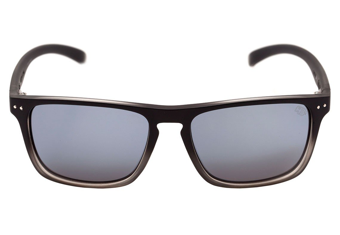 Óculos de Sol HB Cody Matte Black / Gray Polarized - 55 mm Matte Fade Black Onyx/ Silver
