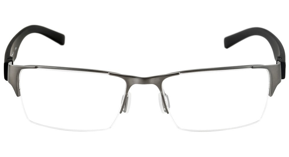 Óculos de Grau HB Duotech M 93407 Matte Nickel / Matte Black - Lente 5,4 cm