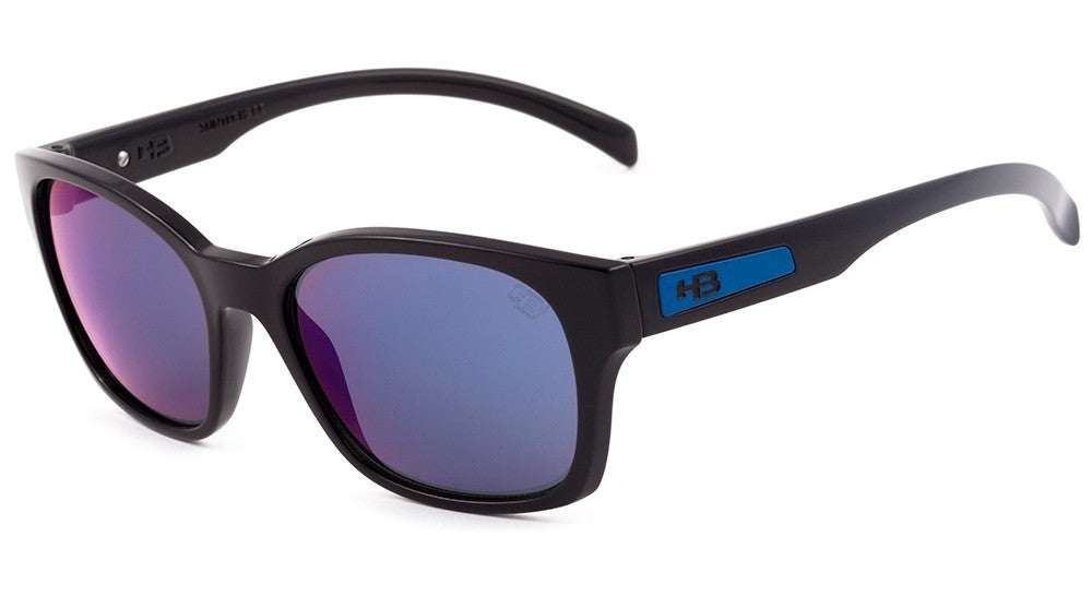 Óculos de Sol Hb Drifta Gloss Black D. Blue/ Blue Espelhado