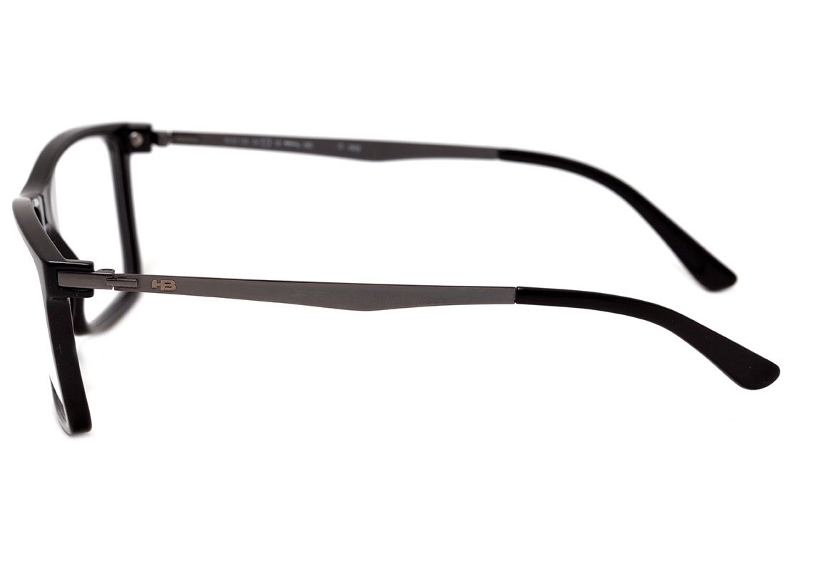 Óculos de Grau HB Duotech M 93139 Gloss Black - Lente 5,4 cm