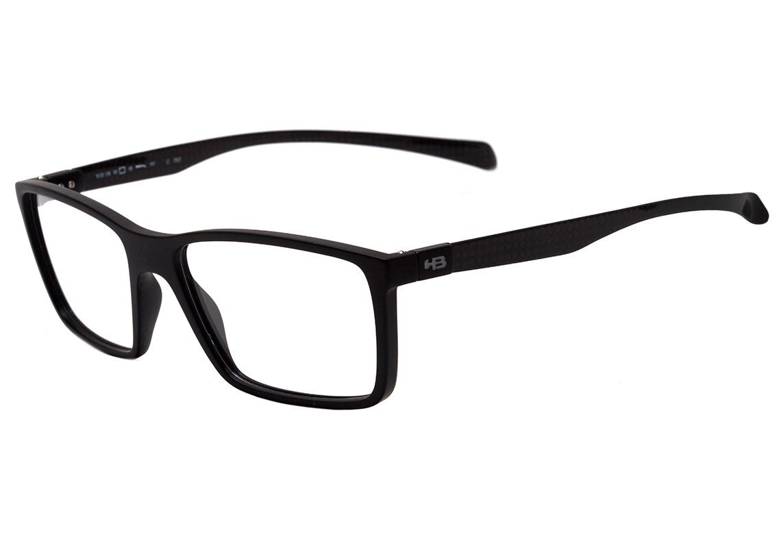 Óculos de Grau HB Duotech M 93136 Carbon Fiber Matte Black / Carbon Fiber - Lente 5,4 cm - Oculos Shop