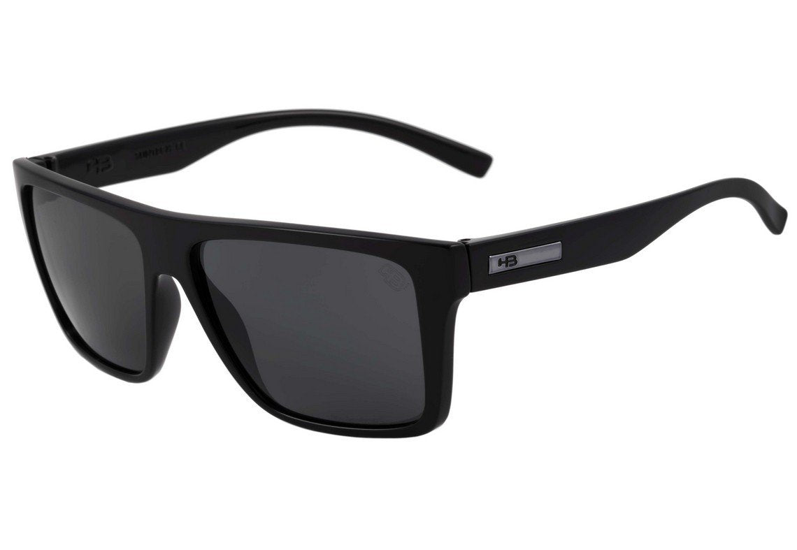 Óculos de Sol HB Floyd Matte Black Wood / Gray - 57 mm Matte Black/ Pink Espelhado