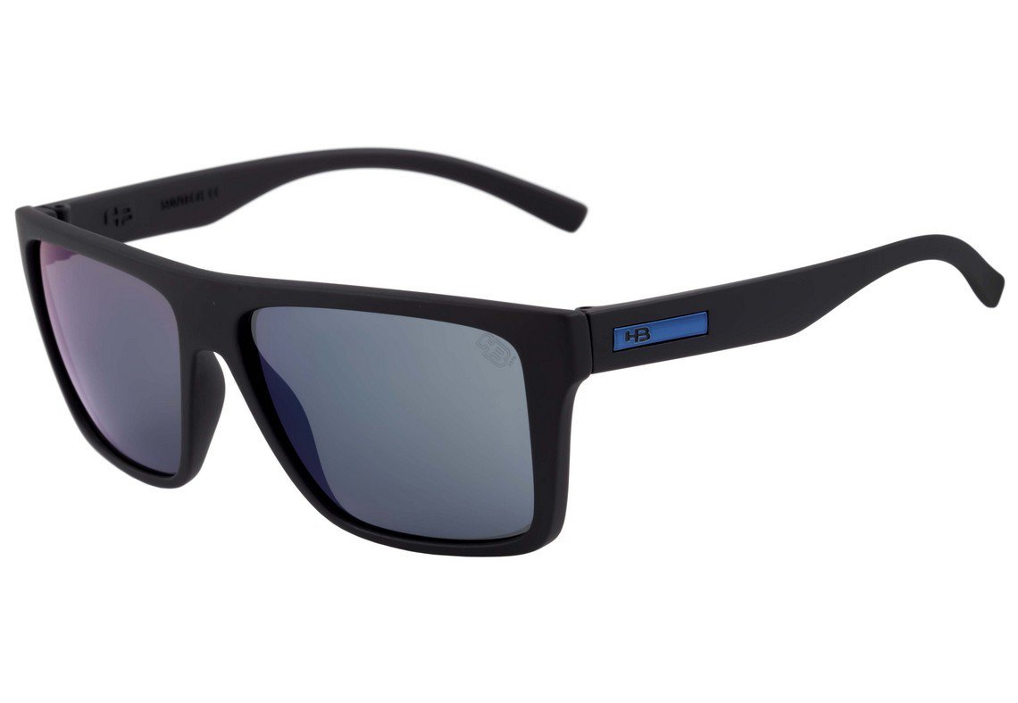 HB Floyd Matte Black / Blue Espelhado - 57 mm - Sol