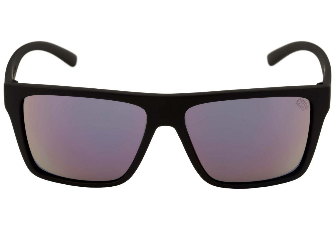 Óculos de Sol HB Floyd Matte Black Wood / Gray - 57 mm Matte Black/ Pink Espelhado