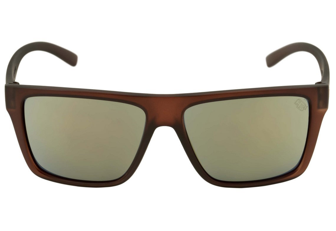 Óculos de Sol HB Floyd Matte Brown/ Gold Espelhado