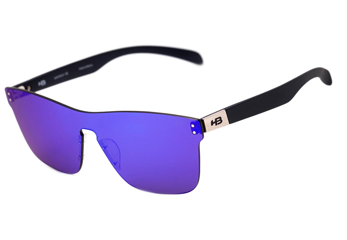 Óculos de Sol Hb H-Bomb Mask Matte Navy/ Blue Chrome Unico