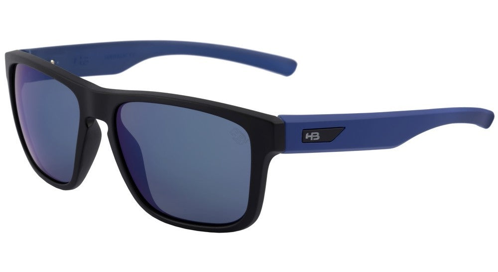 Óculos de Sol HB H-Bomb Black Matte Blue/ Blue Espelhado