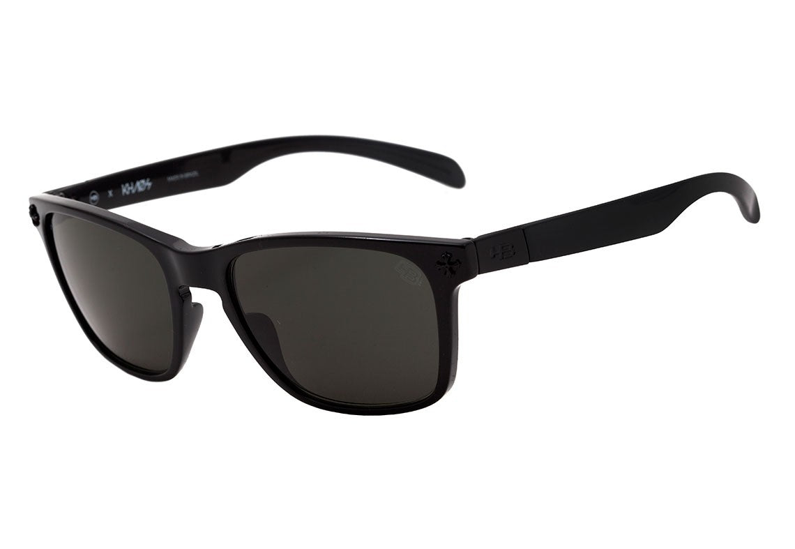 Óculos de Sol HB Khaos Skull Gloss Black C. Black/ G15 Green