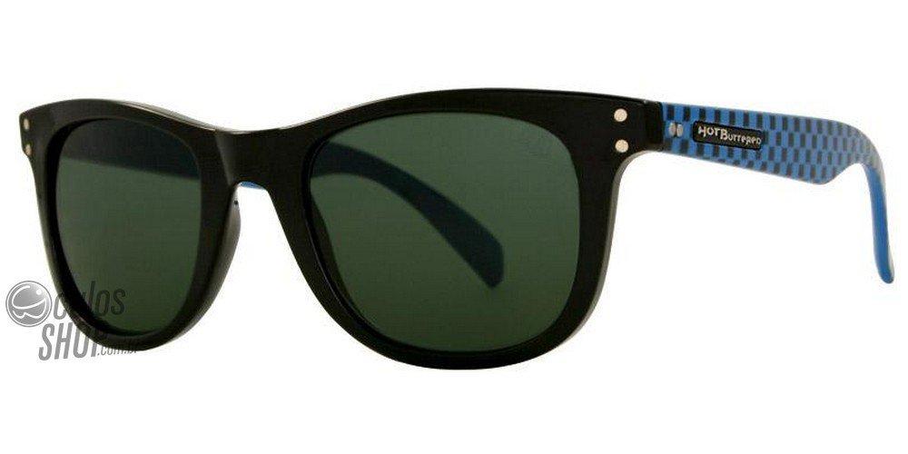 Óculos de Sol HB Landshark Gloss Black / Verde G-15 - 50 mm Blue Edge/ Gray
