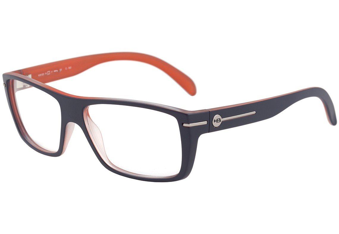 Óculos de Grau Hb M 93023 Matte Blue/ Orange - Lente 5,4 Cm