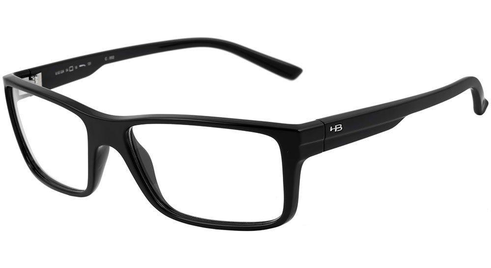 Óculos de Grau Hb M 93024 Gloss Black - Lente 5,3 Cm