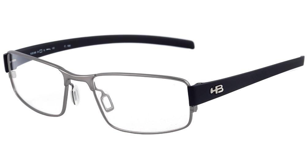 Óculos de Grau Hb M 93069 Metalic Gray/ Red - 54 mm