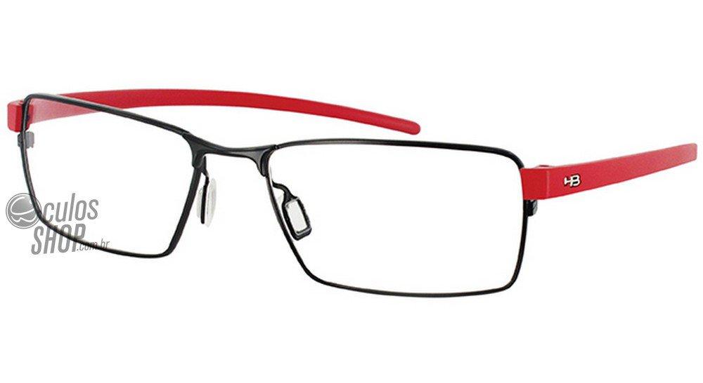 Óculos de Grau Hb M 93069 Black/ Matte Red - 54 mm