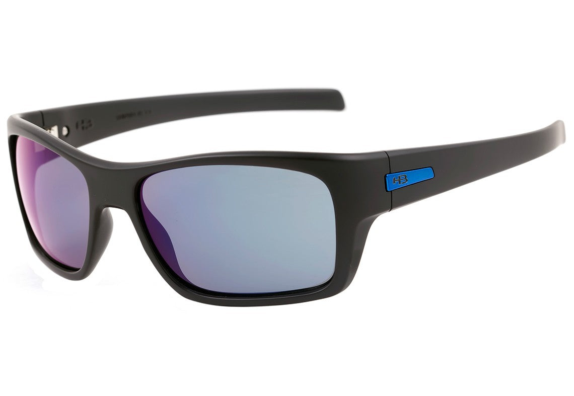 Óculos de Sol HB Monster Fish Matte Black D. Blue/ Blue Espelhado
