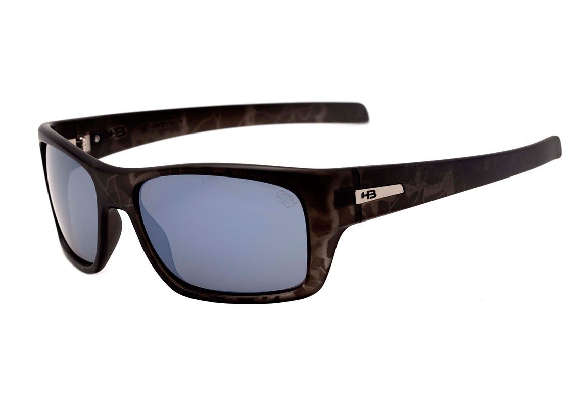 Óculos de Sol Hb Monster Fish Matte Onyx Military/ Gray Espelhado
