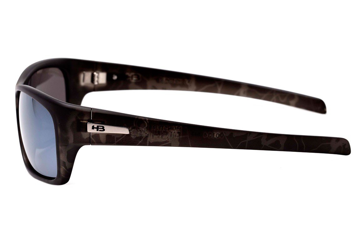 Óculos de Sol Hb Monster Fish Matte Onyx Military/ Gray Espelhado