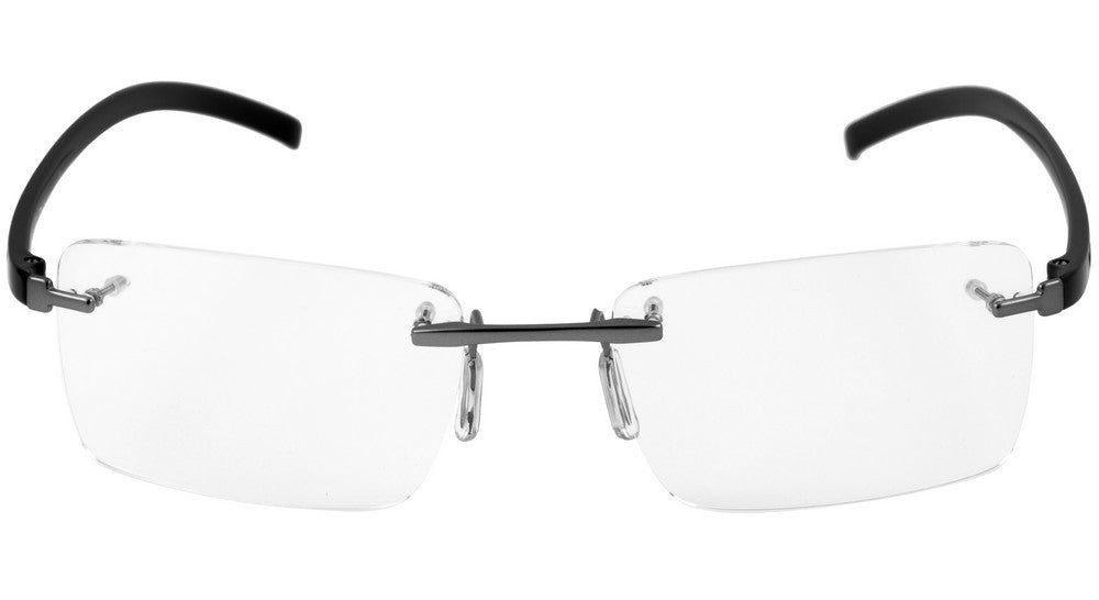 Óculos de Grau HB Mxfusion M 93063 Matte Nickel/ Gloss Black - 54 mm