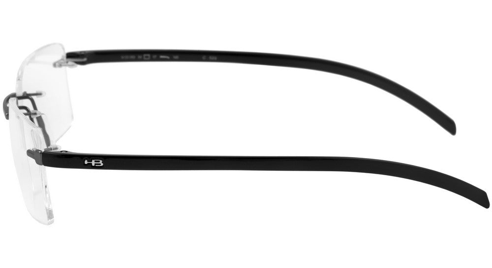 Óculos de Grau HB Mxfusion M 93063 Matte Nickel/ Gloss Black - 54 mm