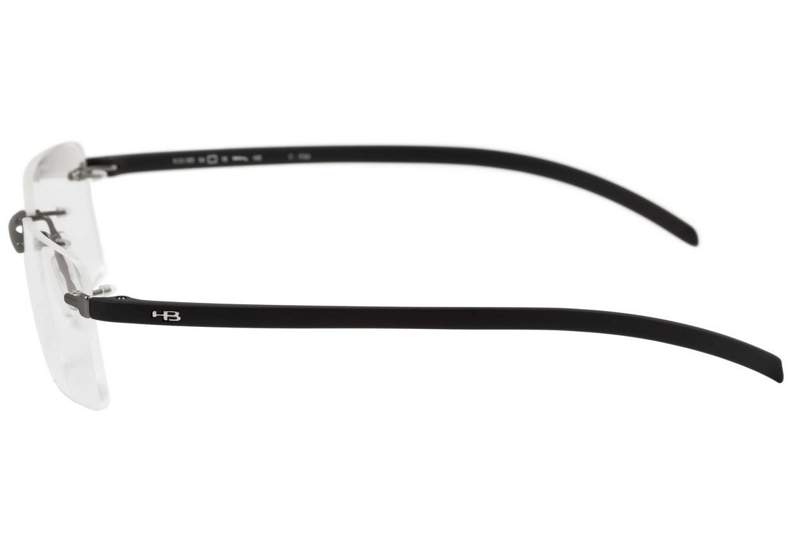 Óculos de Grau HB Mxfusion M 93063 Matte Nickel/ Matte Black - Lente 5,4 Cm