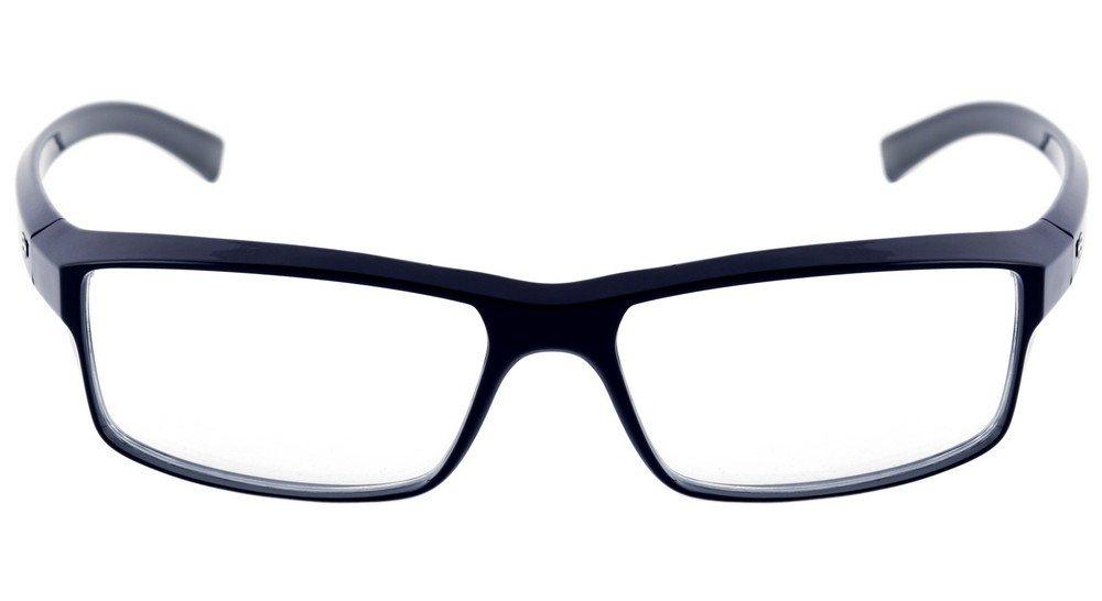 Óculos de Grau HB Polytech M 93055 Black / Matte Blue - 54 mm Navy Gray - 54 mm