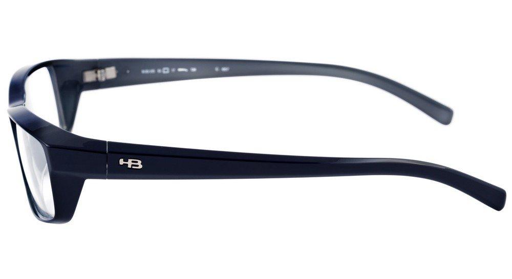 Óculos de Grau HB Polytech M 93055 Black / Matte Blue - 54 mm Navy Gray - 54 mm