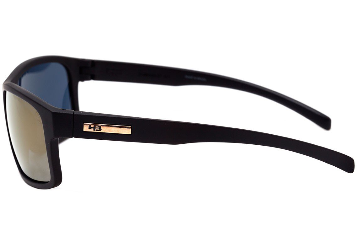 Óculos de Sol HB Overkill Matte Black / Gray Polarized - 60 mm Matte Black/ Gold Espelhado