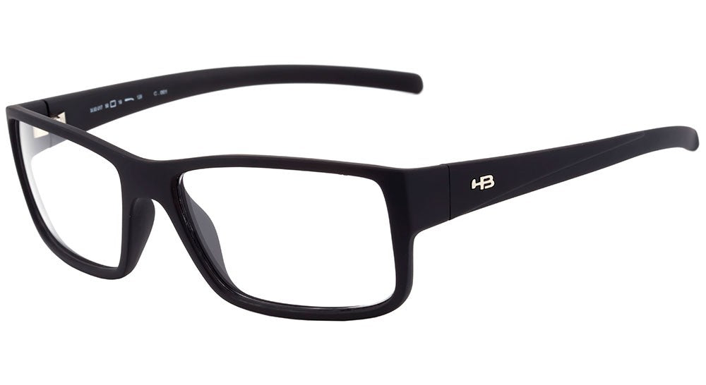 Óculos de Grau HB Polytech M 93017 Matte Black - Lente 5,6 cm - Oculos Shop